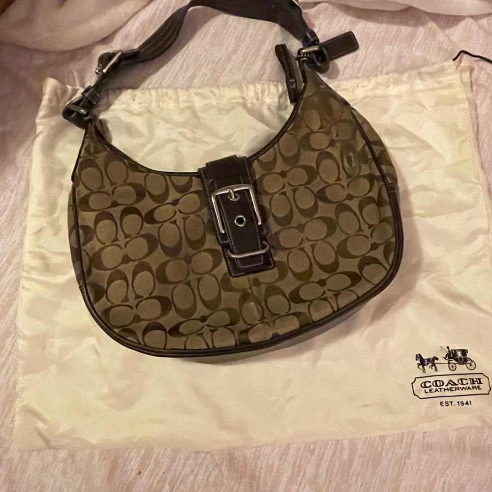 Original Brown coach shoulder bag